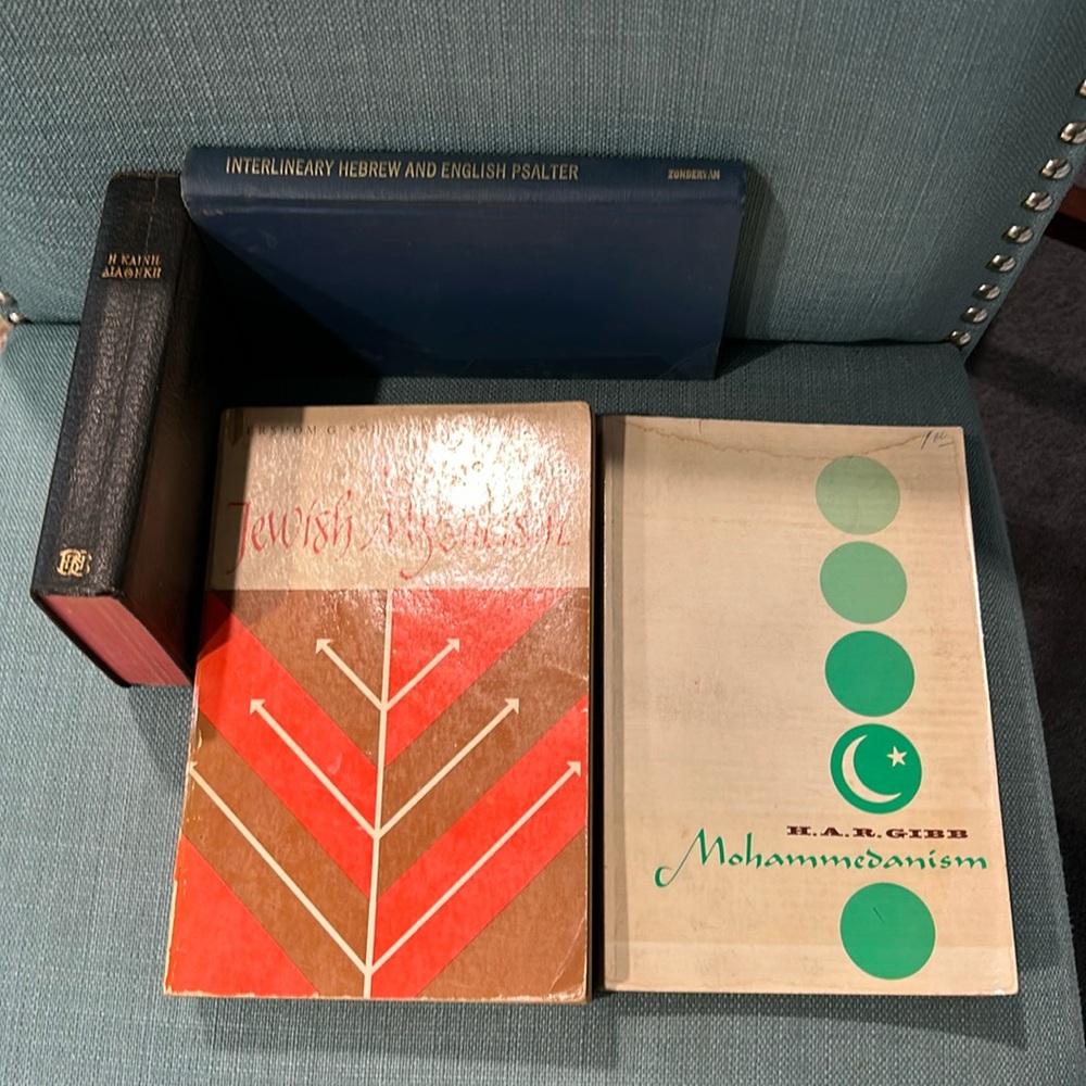 Lot of 4 Hebrew, Mohammedanism, Jewish Mysticism books